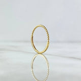 Anillo Mitad Esfera 1.1gr / T7 1/4 / Oro Amarillo 18K