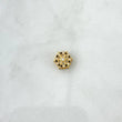 Charm Towbar 1gr / 1cm / White and Black Zircons 18K Yellow Gold ©