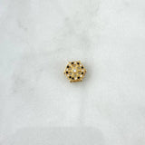 Charm Towbar 1gr / 1cm / White and Black Zircons 18K Yellow Gold ©
