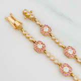 Pulso Tenis Halo 9.6g / 7 in / 2.6mm Oro Amarillo 18K