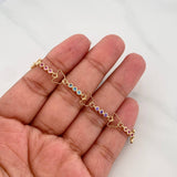 Tennis Bracelet Butterfly 6.05g / 7 in / 2.6mm Yellow Gold 18K