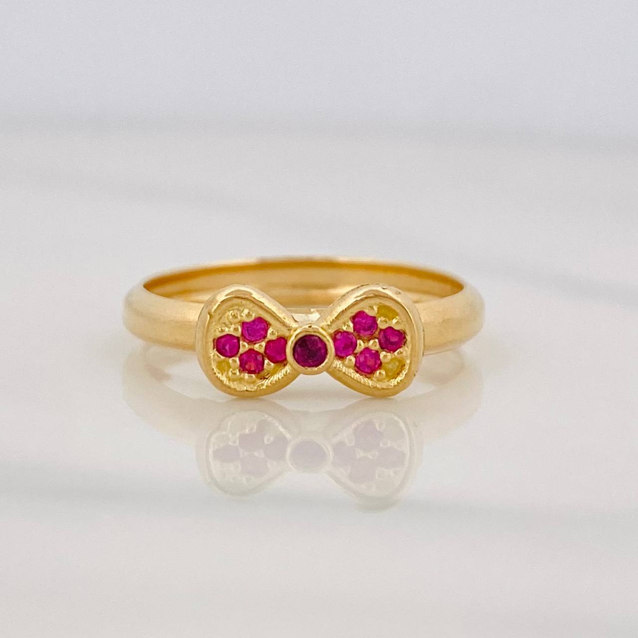 Bow Ring 1.2g / T 5 1/4 Yellow Gold 18K