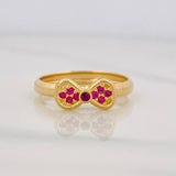 Bow Ring 1.2g / T 5 1/4 Yellow Gold 18K