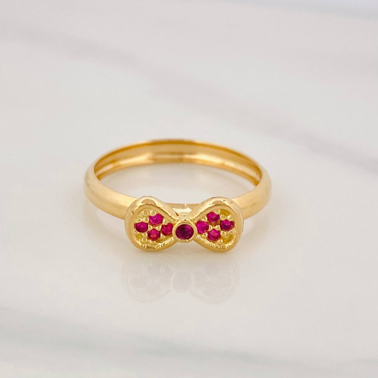 Bow Ring 1.2g / T 5 1/4 Yellow Gold 18K