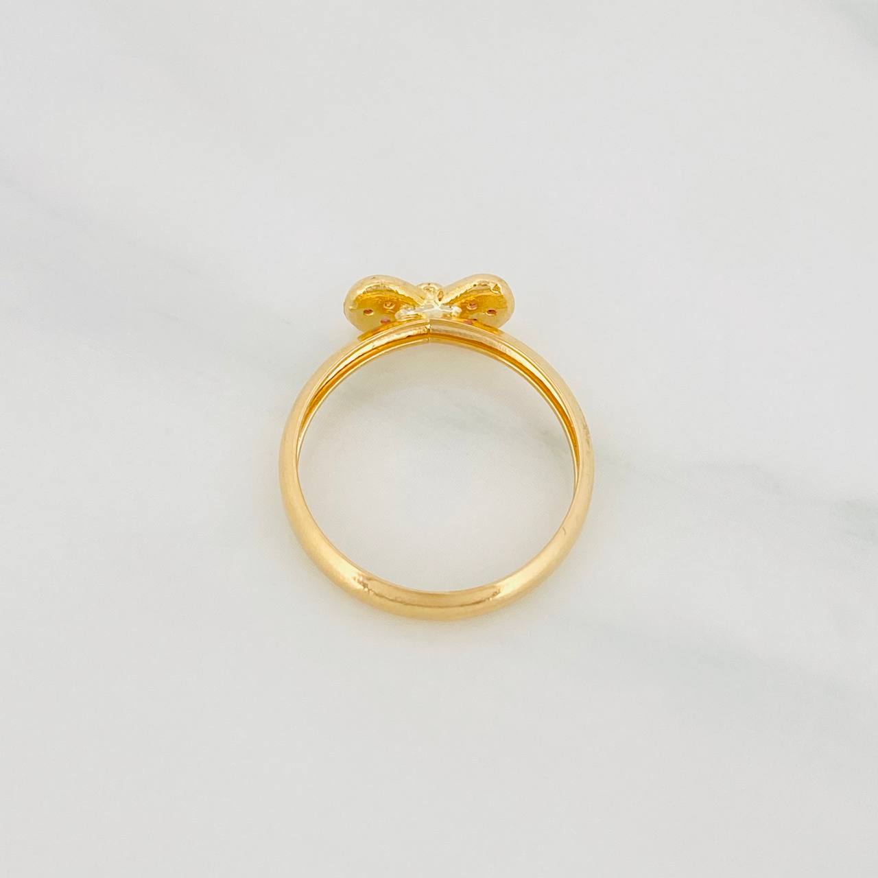 Bow Ring 1.2g / T 5 1/4 Yellow Gold 18K