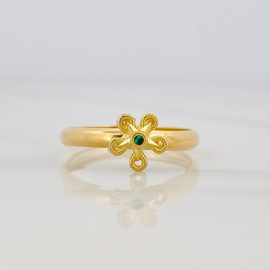 Flower Ring 1g / T8 1/4 Yellow Gold 18K
