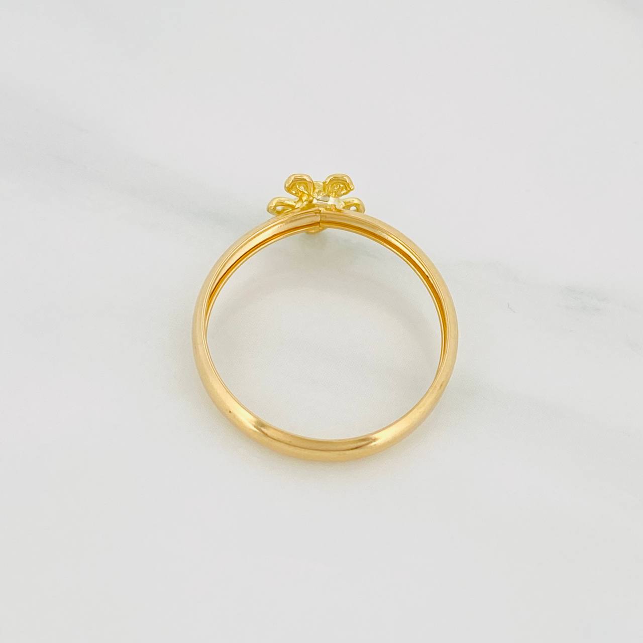 Flower Ring 1g / T7 1/2 Yellow Gold 18K