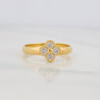 Clover Ring 1.35g / T7 1/4 Yellow Gold 18K