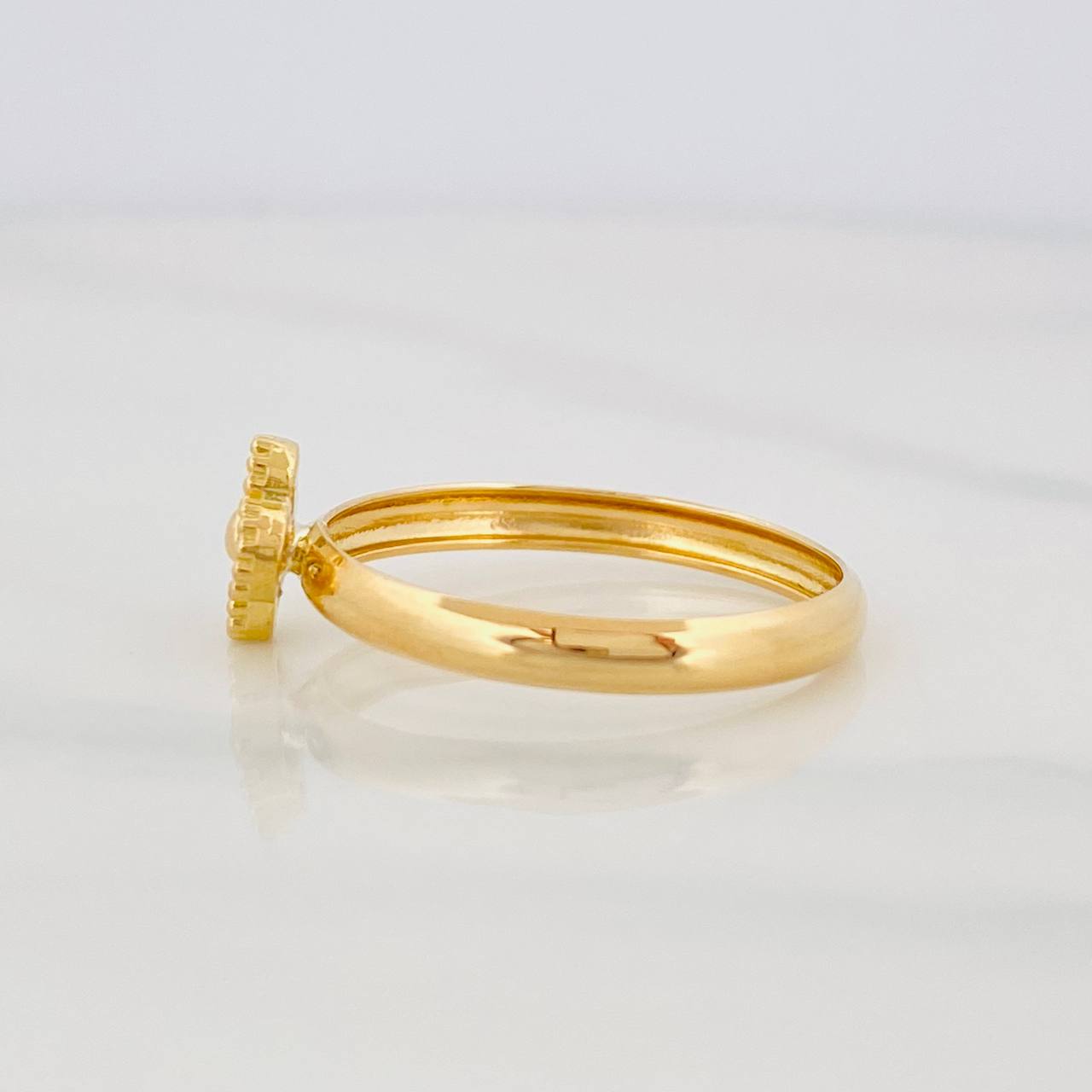 Clover Ring 1.35g / T7 1/4 Yellow Gold 18K