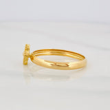 Clover Ring 1.35g / T7 1/4 Yellow Gold 18K