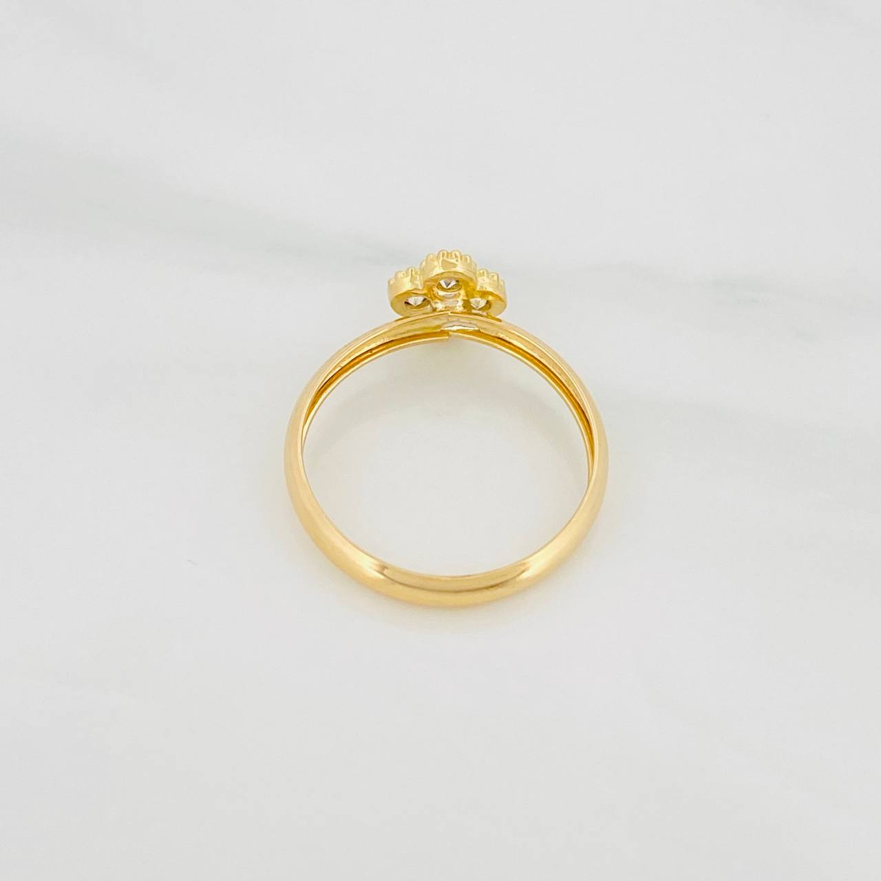 Clover Ring 1.35g / T7 1/4 Yellow Gold 18K