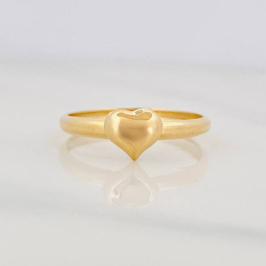 Anillo Corazon 0.9g / T8 1/2 Oro Amarillo 18K