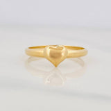 Heart Ring 0.9g / T8 1/2 Yellow Gold 18K