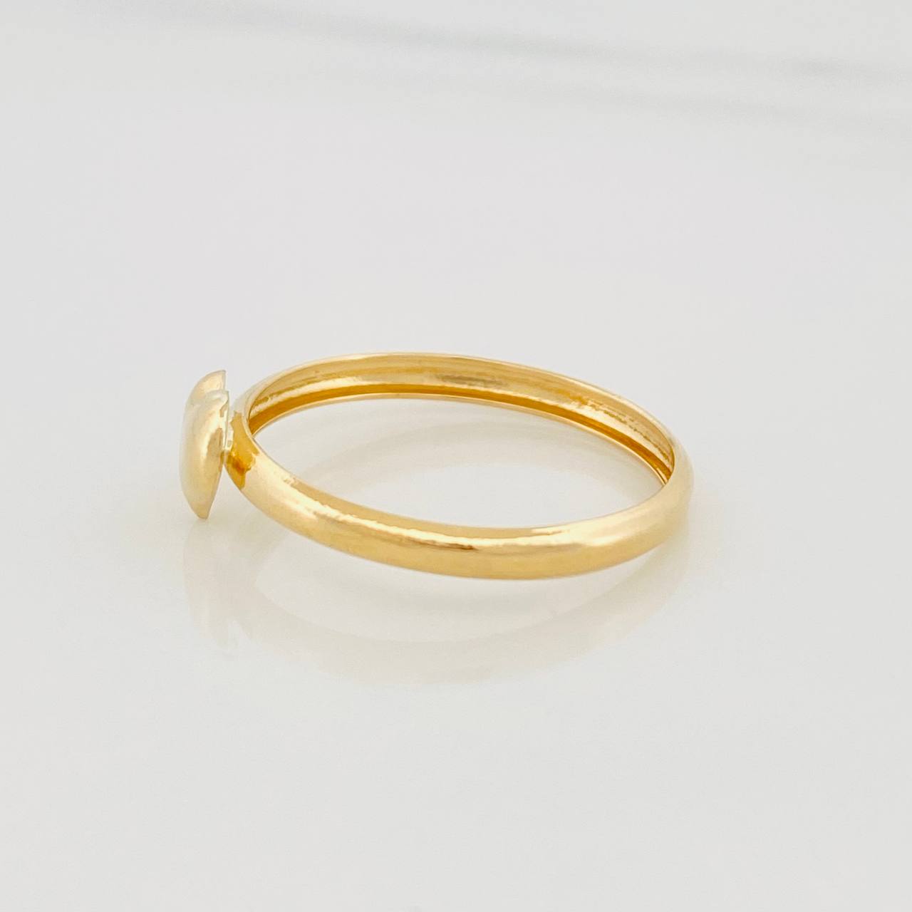 Heart Ring 0.9g / T8 1/2 Yellow Gold 18K