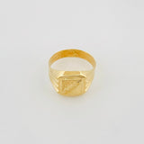 Anillo Sello Espiga 0.8g / T0 Oro Amarillo 18K