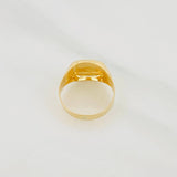 Anillo Sello Espiga 0.8g / T0 Oro Amarillo 18K