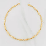 Tobillera Dubai 4g / 10 1/4 in / 3.7mm Oro Amarillo 18K
