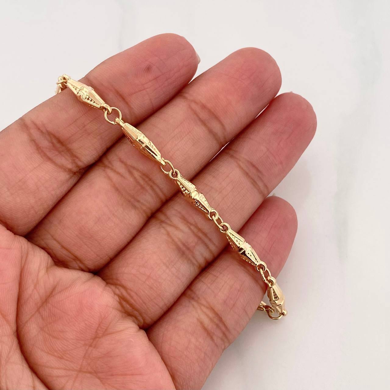 Bracelet Dubai 3.15g / 8 1/4 in / 3.7mm Yellow Gold 18K