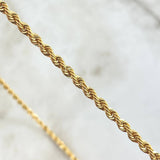 Rope Chain 8.35gr / 23.6in / +3 18K Gold ©