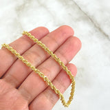 Rope Chain 8.2gr / 60cm / 3.3mm Yellow Gold +3 18K *