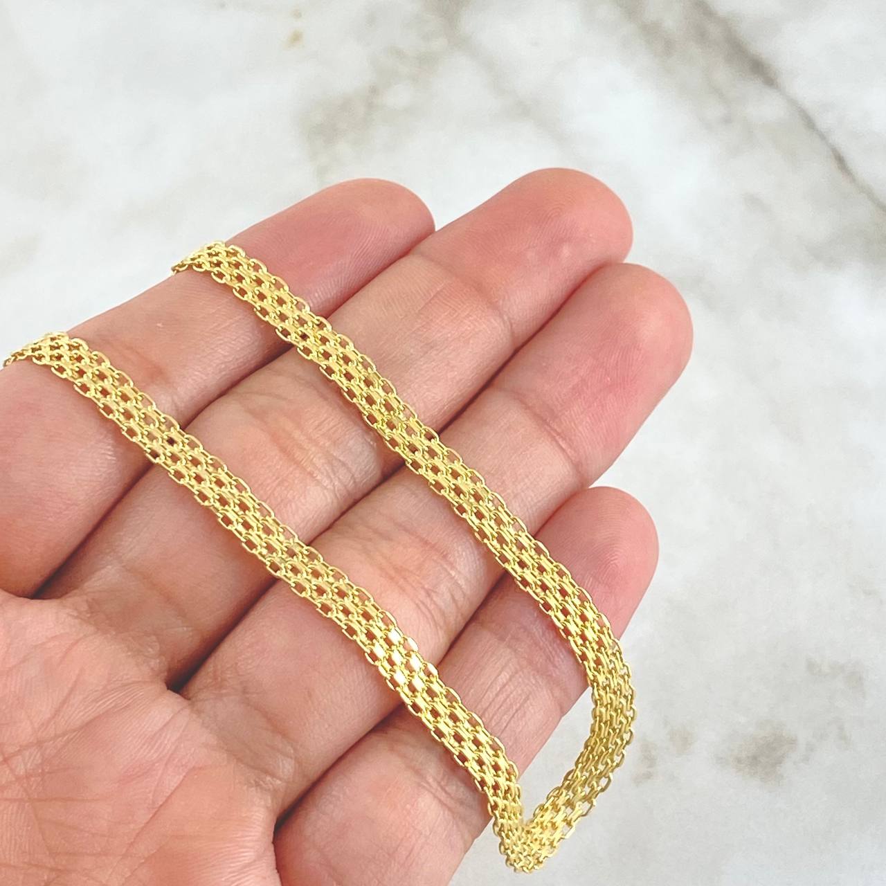 Bismark Chain 7.2gr / 60cm / 4.5mm Yellow Gold +0 18K