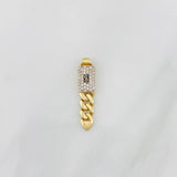 Cuban Infinity Pendant 1.55g / 3/4 in Two-Tone Yellow White 18K