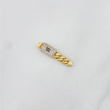 Cuban Infinity Pendant 1.55g / 3/4 in Two-Tone Yellow White 18K