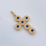 Dije Cruz Tupida 4.3gr / 1 1/2 in / Oro Amarillo 18K %