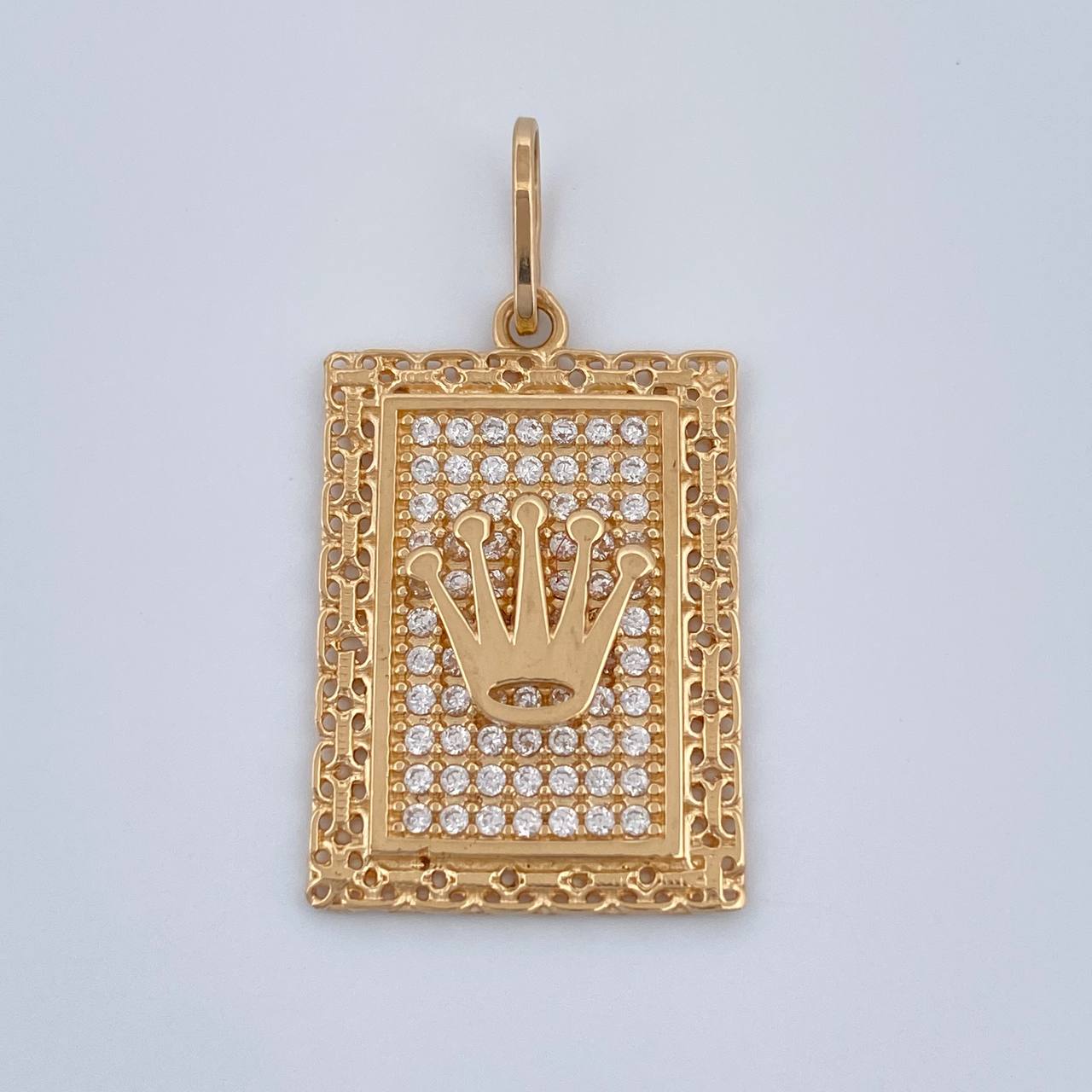 Dije Corona 3gr / 1 1/4 in / Oro Amarillo 18K &