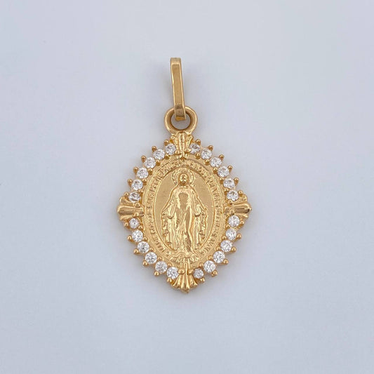 Dije Virgen Milagrosa 2.25gr / 1 in / Oro Amarillo 18K %