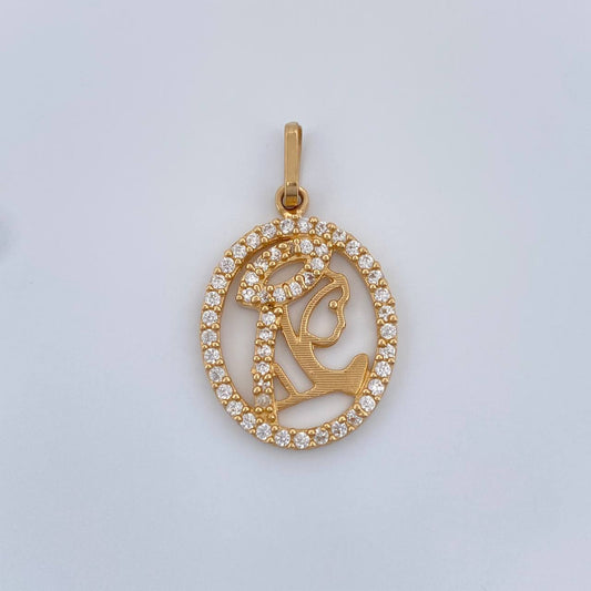 Dije Virgen Maria 2.2gr / 1 in / Oro Amarillo 18K %