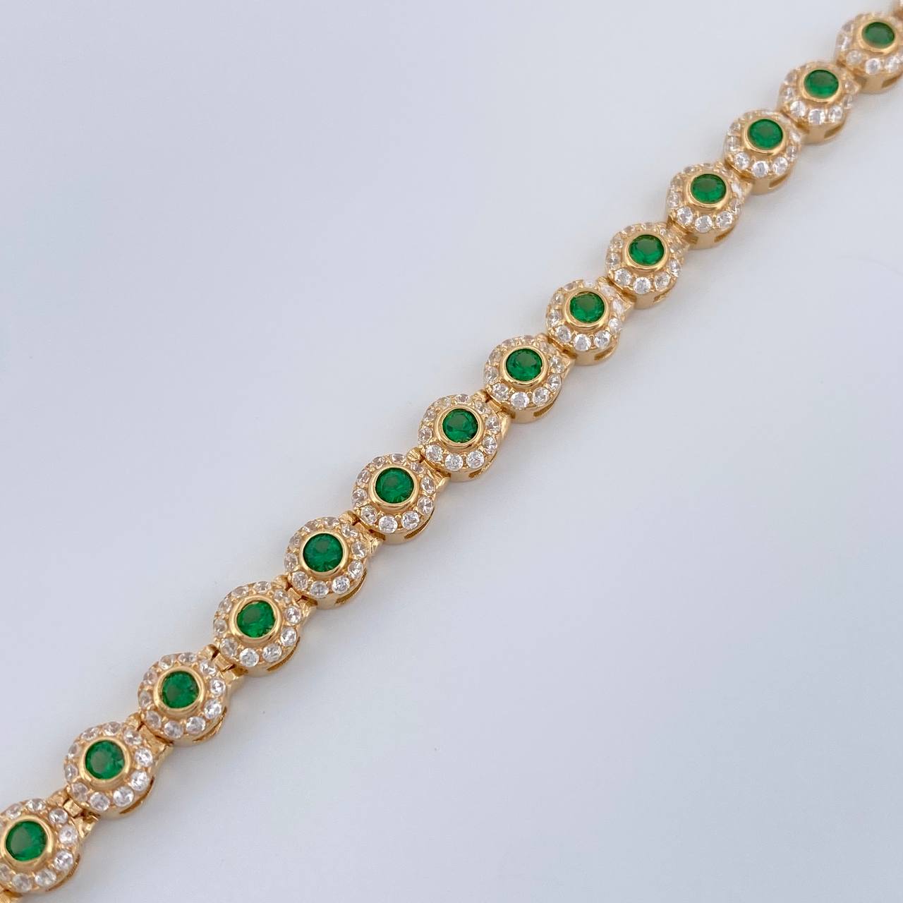 Pulso Tennis 8.35gr / 6 1/2 in / 4.3mm Oro Amarillo 18K %