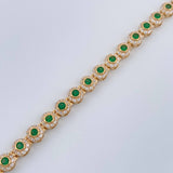 Pulso Tennis 8.35gr / 6 1/2 in / 4.3mm Oro Amarillo 18K %