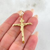 Pendant Cross Christ 1.9gr / 2in / 18K Gold Yellow *