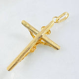 Pendant Cross Christ 1.9gr / 2in / 18K Gold Yellow *