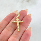 Dije Cruz Cristo 1.3gr / 1 1/2 in / Oro Amarillo 18K ©