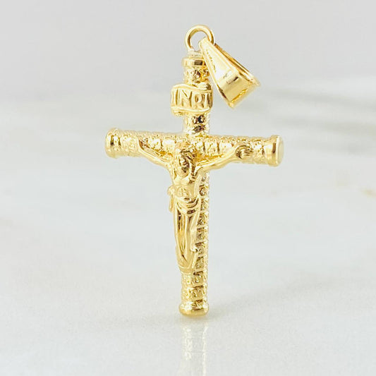 Dije Cruz Cristo 1.3gr / 1 1/2 in / Oro Amarillo 18K ©