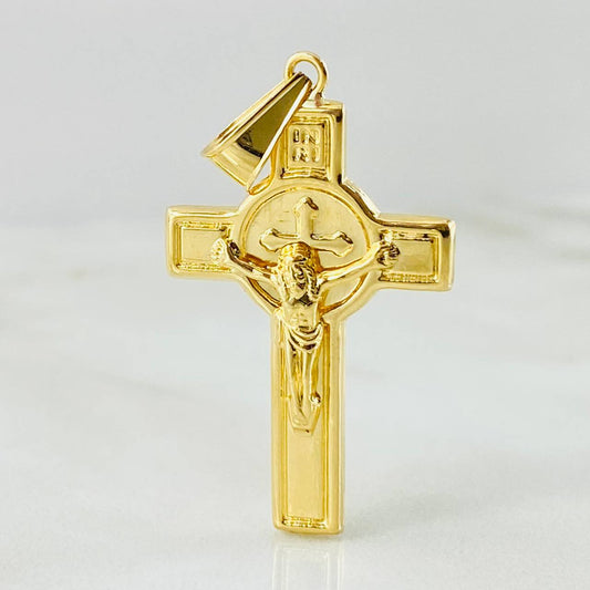 Dije Cruz Cristo 2.4gr / 1 3/4 in / Oro Amarillo 18K ©
