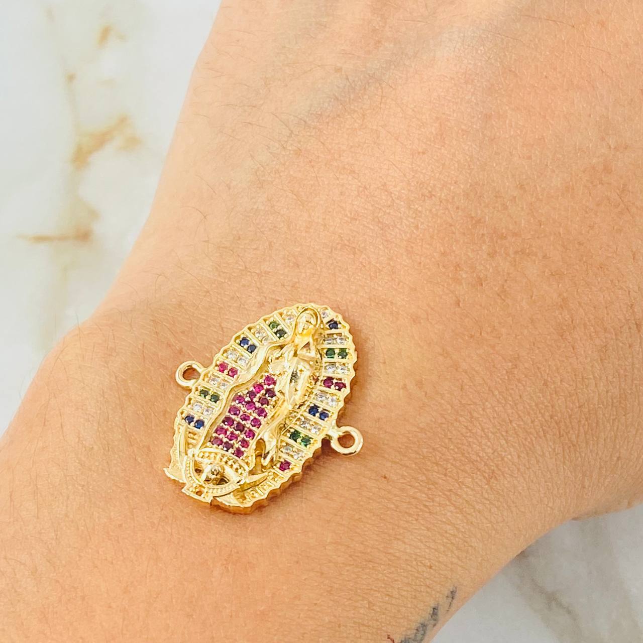 Herraje Virgen Guadalupe 4.95gr / 3/4 in / Oro Amarillo 18K ©