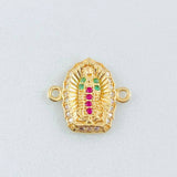 Herraje Virgen Guadalupe 1.05gr / 1/2 in / Oro Amarillo 18K *