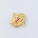 Herraje Virgen Guadalupe 1.05gr / 1/2 in / Oro Amarillo 18K *