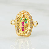 Herraje Virgen Guadalupe 1.05gr / 1/2 in / Oro Amarillo 18K *