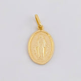 Miraculous Virgin Pendant 2.15g / 1 in 18K Yellow Gold
