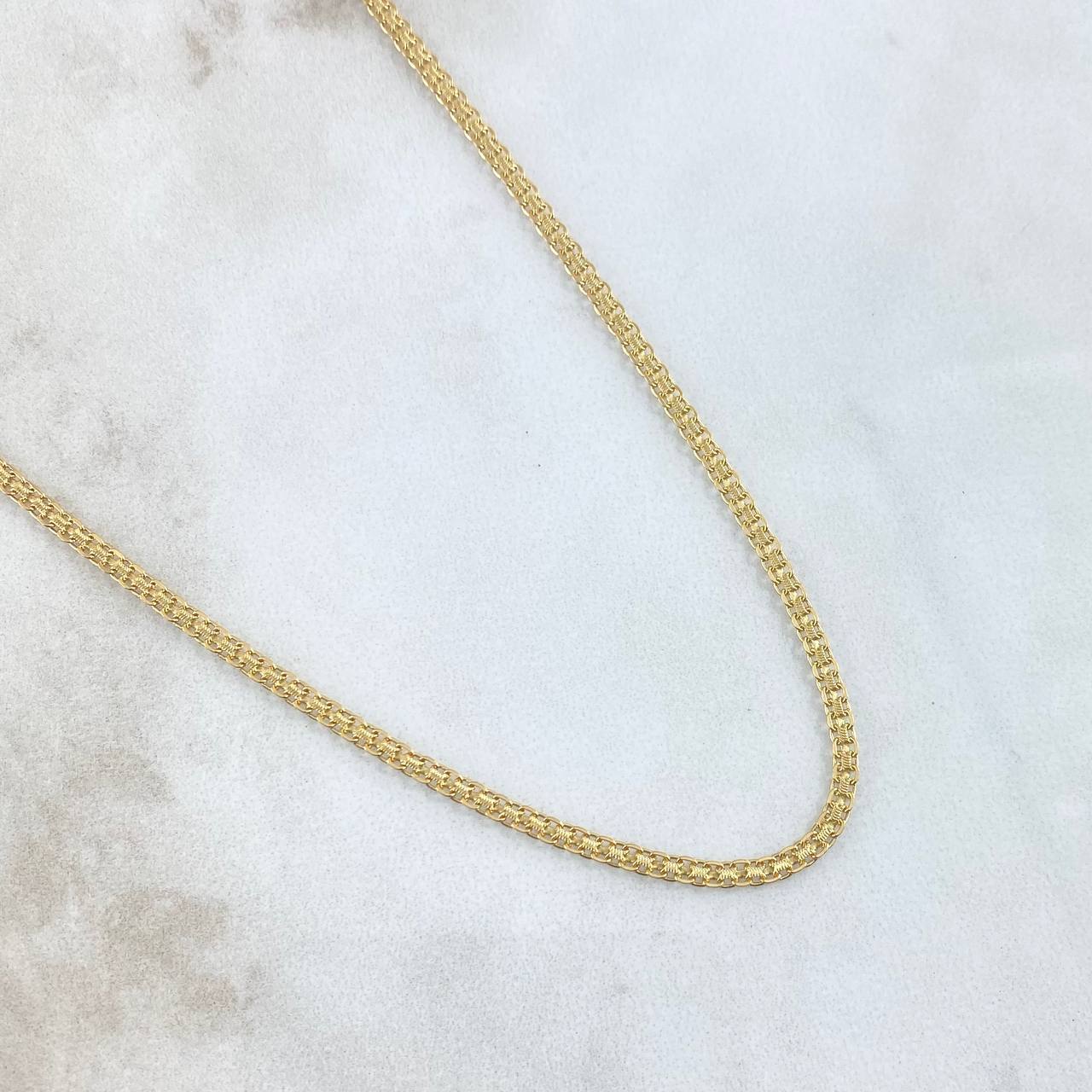 Cadena China 5.3gr / 60cm / 2.2mm Oro Amarillo +0 18K ©