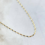 Cadena Flor Espejo 0.9gr / 40cm / 2mm Oro Amarillo +3 18K ©