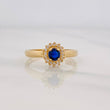 Halo Circle Ring 2.4g / T6 3/4 Yellow Gold 18K