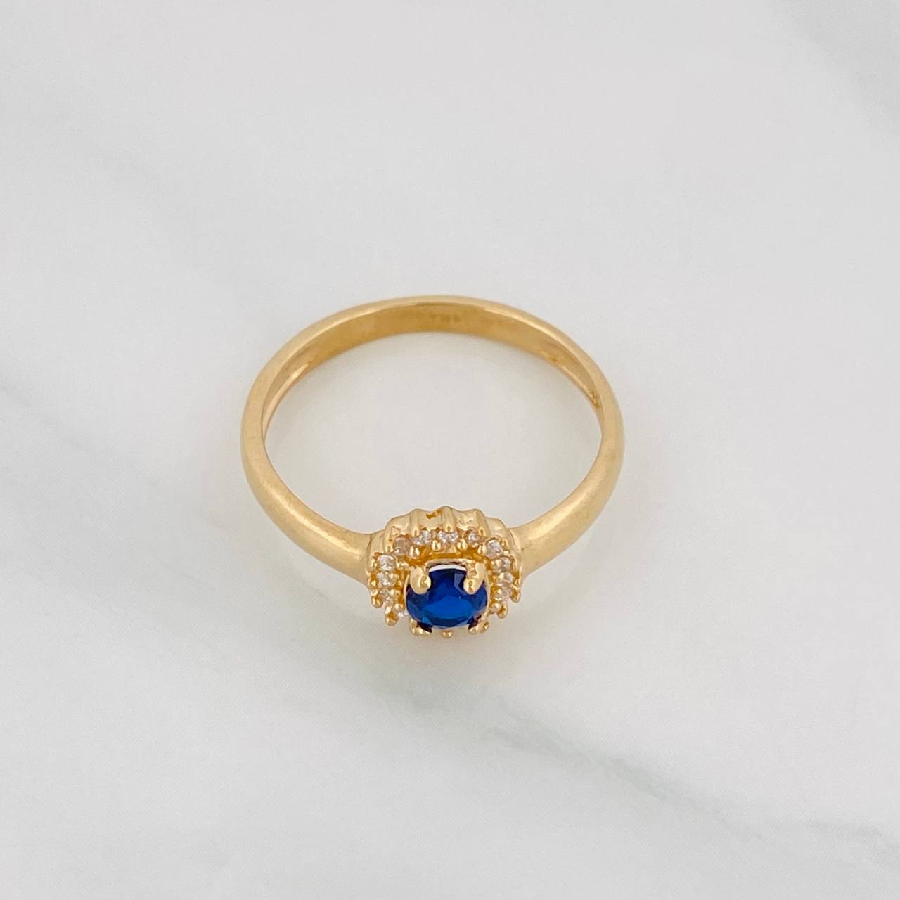 Halo Circle Ring 2.4g / T6 3/4 Yellow Gold 18K