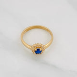 Halo Circle Ring 2.4g / T6 3/4 Yellow Gold 18K