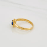 Halo Circle Ring 2.4g / T6 3/4 Yellow Gold 18K