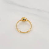 Halo Circle Ring 2.4g / T6 3/4 Yellow Gold 18K